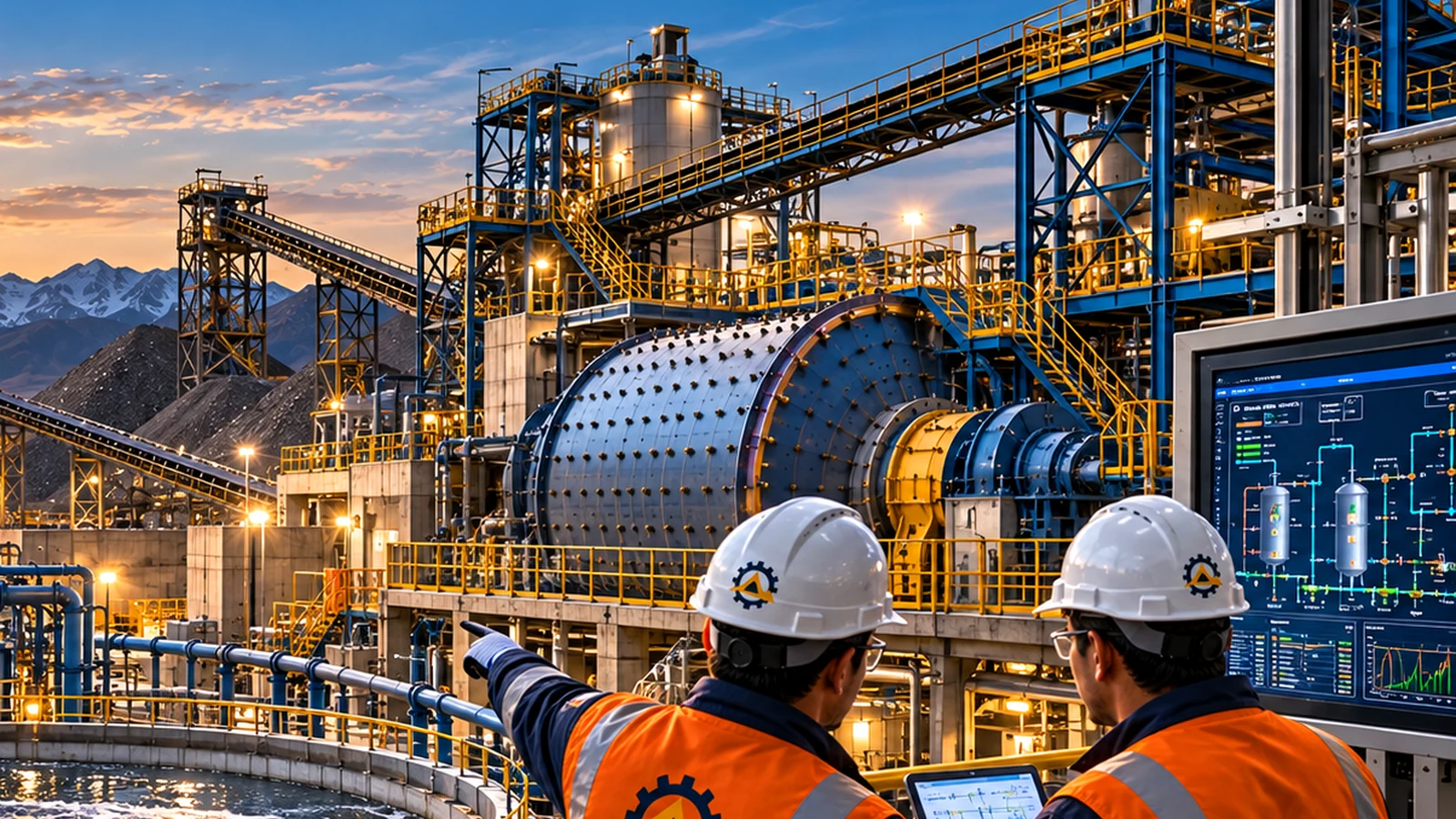 Infraestructura industrial para operaciones mineras y metalúrgicas